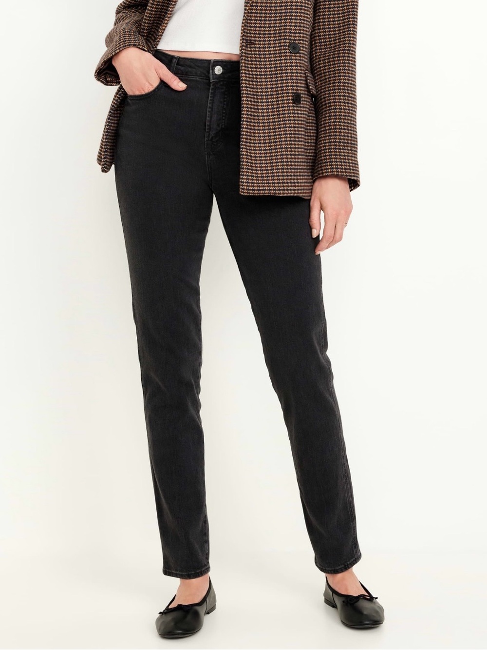 Old Navy High Rise Vintage Slim - Washed Black